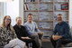 Nina sitting alongside Zita Cobb, Ernst Hupel and the people behind Fogo Island Workshops and Inn.